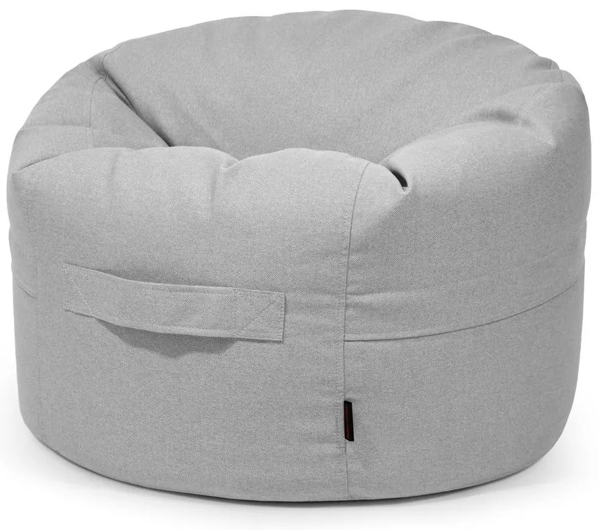 Világosszürke gyerek babzsákfotel Roll 80 – SLOWDOWN