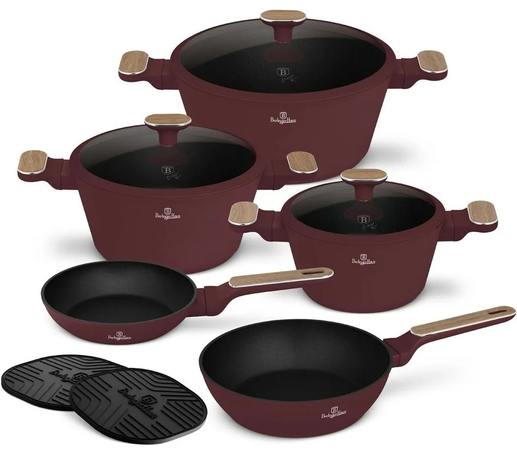 BerlingerHaus Leonardo Nordic titánbevonatú edénykészlet, 10 db