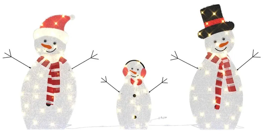 Világító Hóember Család 3 pcs Meleg fehér Poliészter