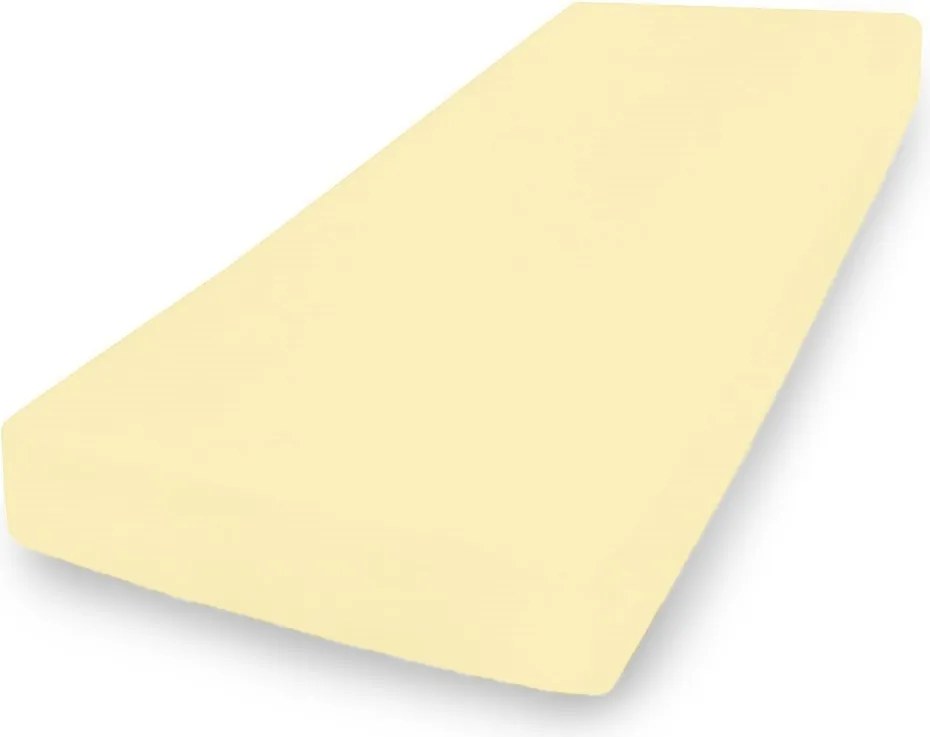 Prémium gumis jersey lepedő 150x190, 160x200x20, j.sárga_04, Matex
