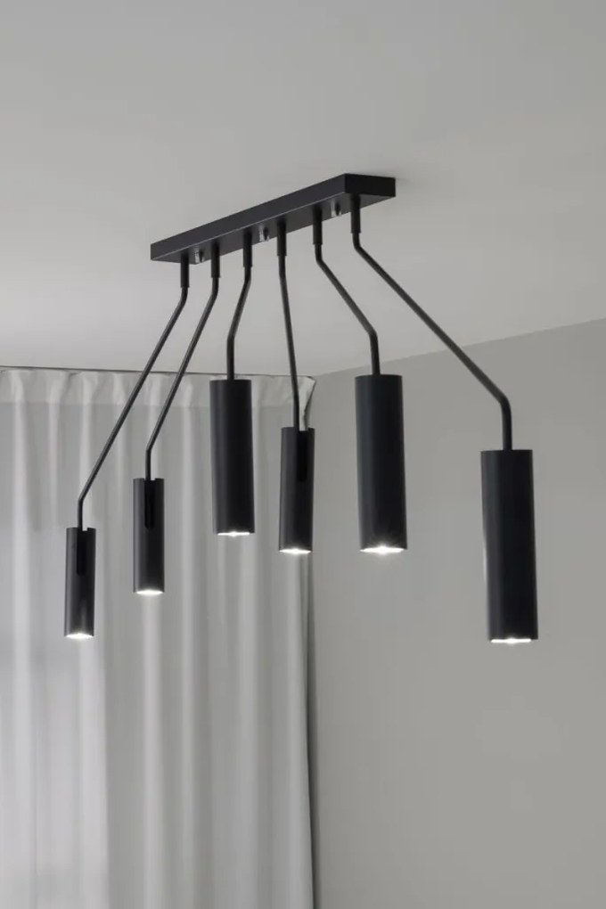 MARKSLÖJD 108508 RAMUS Modern Mennyezeti Lámpa Fekete GU10 IP20