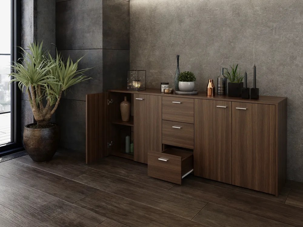 HUGOS 180 szekrény, tabacco dió