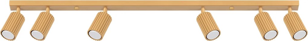 Mennyezeti lámpa Reflektor Tuba Spot 6x GU10 Arany Karbon 1566 Sollux