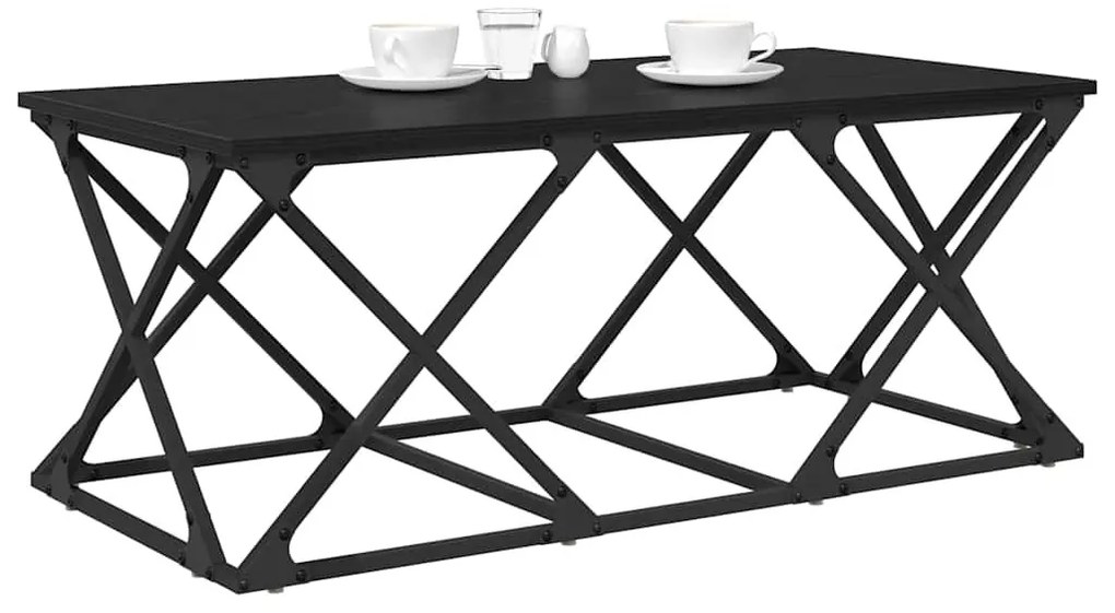 Dohányzóasztal Musta tammi 100 x 49 x 40 cm Faanyag