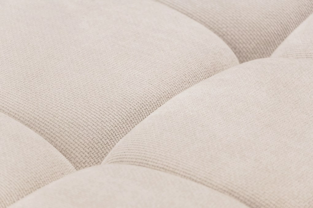 Lutario L jobb oldali sarokkanapé ágyneműfunkcióval - bézs Venice 2026 vízlepergető szövet