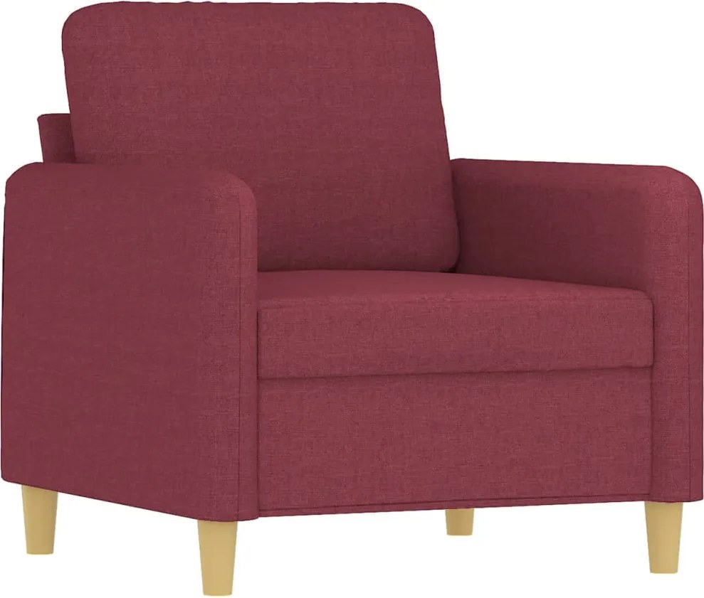 vidaXL bordó szövet kanapéfotel 60 cm