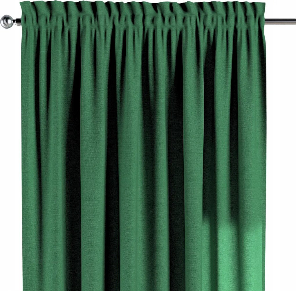 Dekoria Csatornafüggöny frufruval 1 db 130x260cm zöld árnyalatok