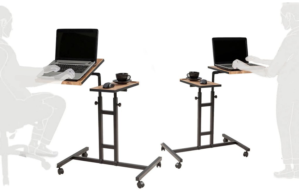 PC asztal Gaudius (atlanti fenyő + fekete). Akció -24%. 1072175