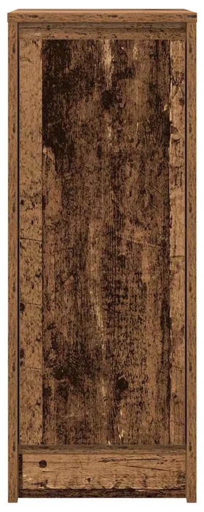 antik fa színű szerelt fa tálalószekrény 29,5x34x76 cm