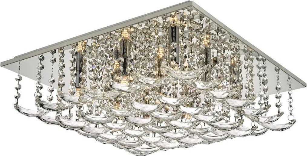 DAR LIGHTING ORE1350 ORELLA Kristály Mennyezeti Lámpa Csiszolt Króm G9 IP20