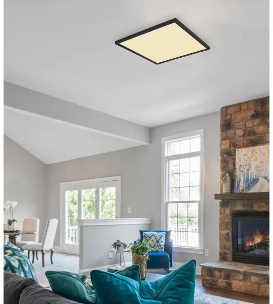 Globo 41563-24B - SAPANA LED 24W 230V IP44 fürdőszobai mennyezeti lámpa fekete