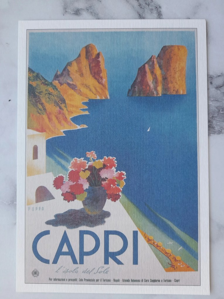 Grafika Keret Olaszország Italia Capri