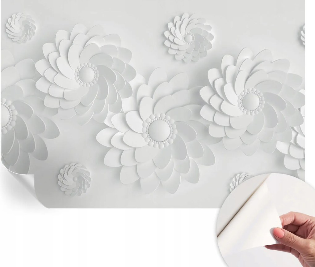 Dekoratív öntapadós fotótapéta Hálószobába Virágos elegancia 152x104