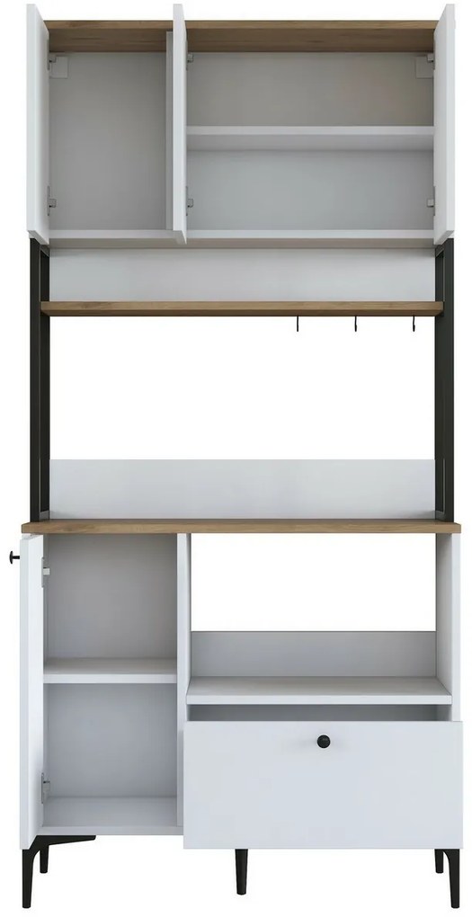 Jesy Walnut and White szekrény