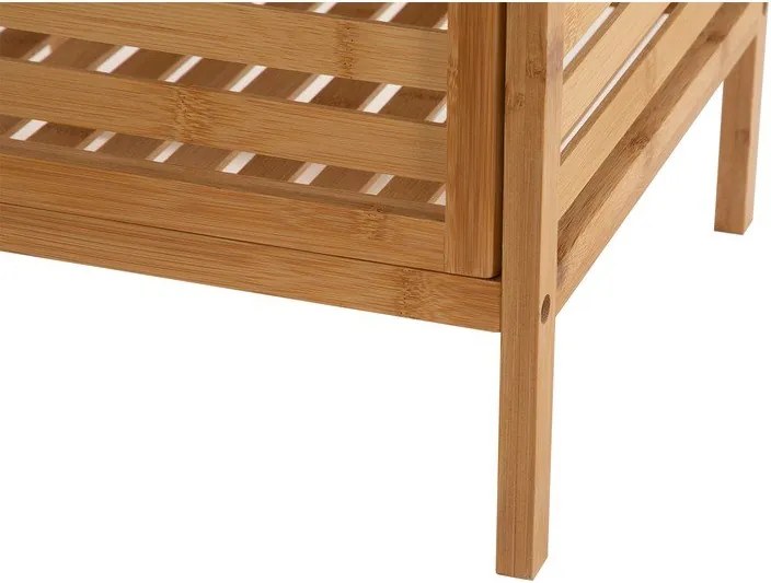 Natúr színű bambusz fürdőszobai polcos állvány 35x80 cm Auren – Bonami Essentials