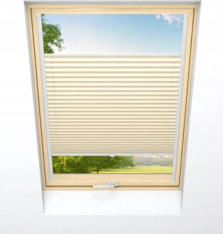 Tetőtéri roló pliszírozott 90 x 70cm Különböző színek