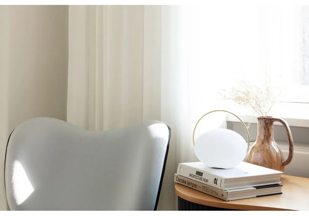 Fehér LED dimmelhető asztali lámpa (magasság 19 cm) Orbit – UMAGE