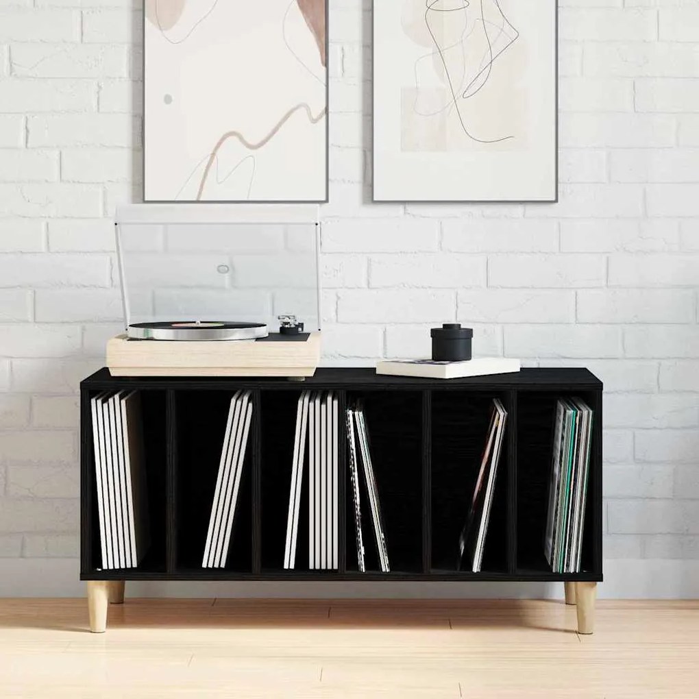 Rekord Szekrény Fekete Tölgy 100x38x48 cm Műgyanta