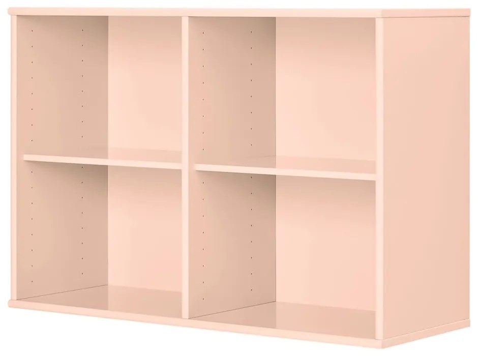 Világos rózsaszín függő könyvespolc 89x61x32,5 cm Mistral – Hammel Furniture