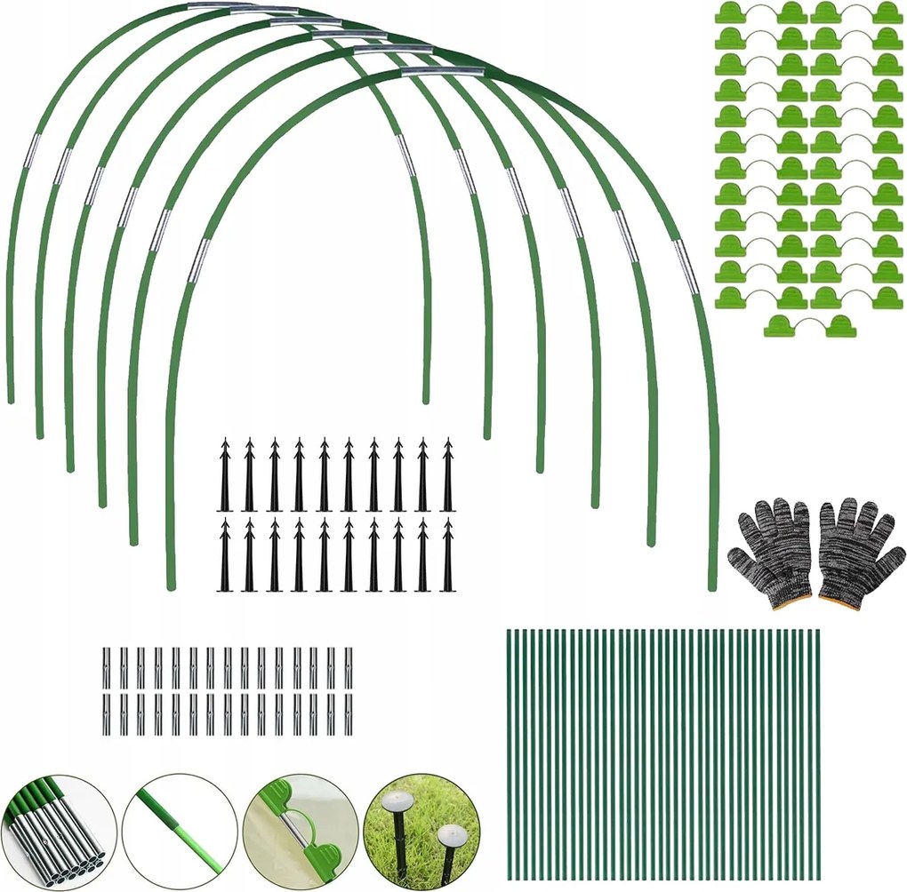 Íves Alagút Kerti Karikák Magasított Ágyak Üvegházak Alátámasztására