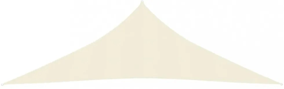 krémszínű HDPE napvitorla 160 g/m² 5 x 5 x 6 m
