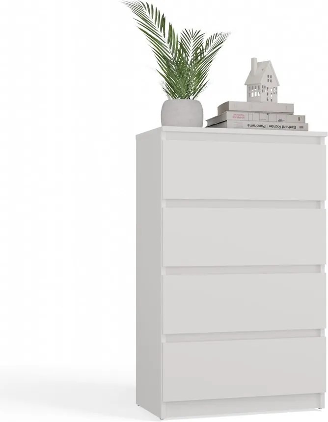 M4 60 komód, 60x97,6x34,5 cm, fehér