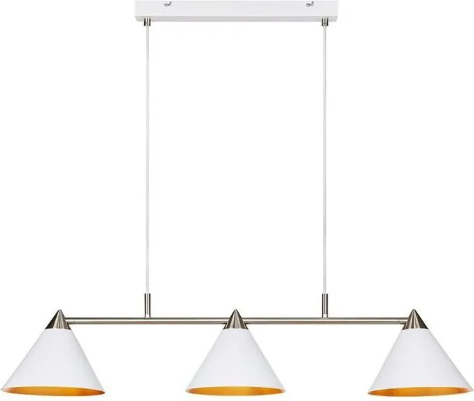 MARKSLÖJD 108075 KLINT Többágú Függesztett Lámpa Fehér, Ezüst E14 IP20