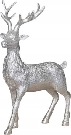 Dekoráció Szarvas ezüst 39x23cm