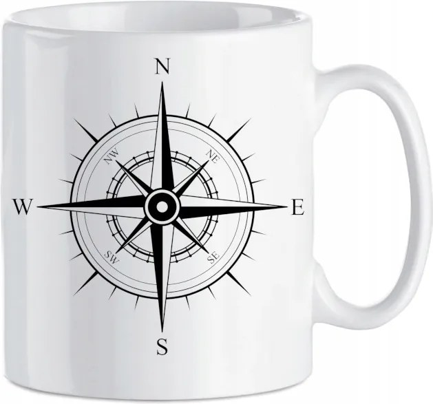 Nyomtatott bögre Iránytű Szélrózsa 330 ml