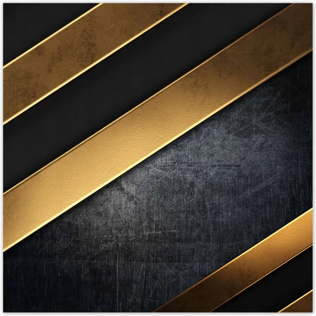 Poszterek 140x140 Arany csíkok