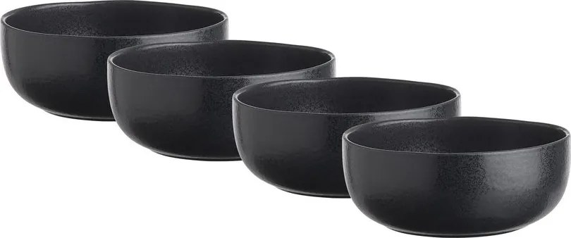 CASA NOVA tálka 600ml, 4 db-os készlet, fekete