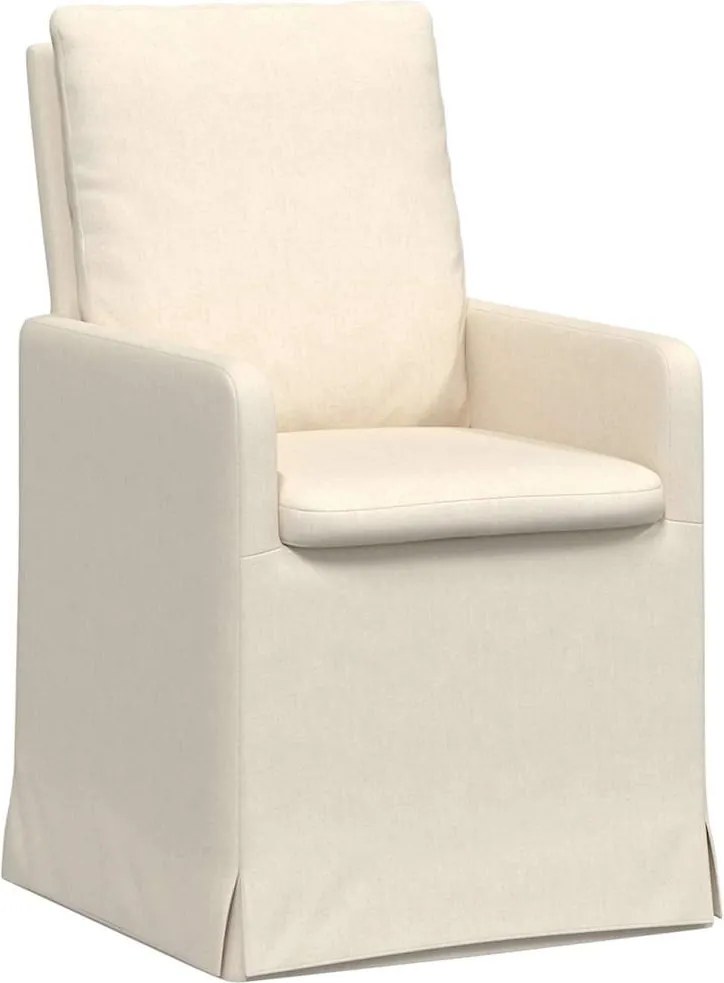 vidaXL Étkező Székek 2 pcs Bézs 57 x 67 x 98 cm Vászon