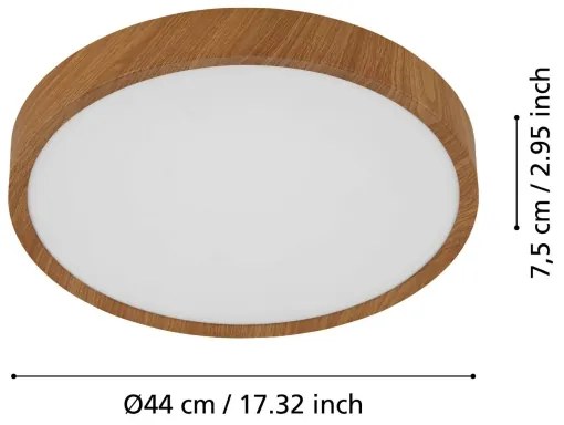 Eglo 98602 - LED Mennyezeti lámpa MUSURITA LED/33,5W/230V
