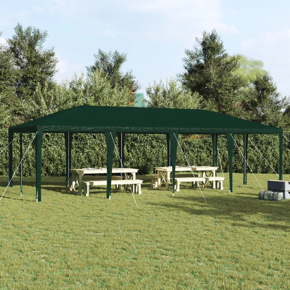 Parti Sátor Zöld 8x4 m PE