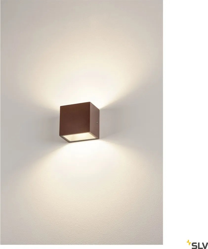 SLV 1002034 SITRA Modern Kültéri Fali Lámpa Rozsdás LED IP44