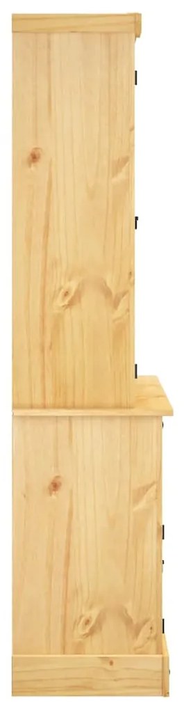 Corona barna tömör mexikói fenyő magasszekrény 112x43x196 cm