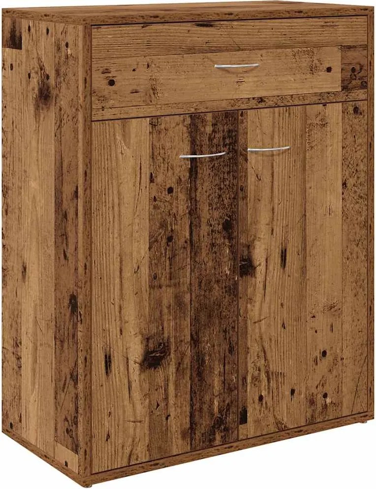 vidaXL antik fa színű szerelt fa tálalószekrény 60x30x75 cm