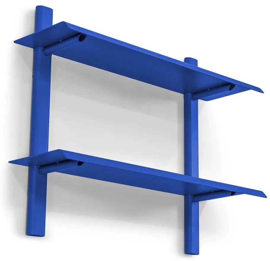 Kék többszintes fém fali polc 60 cm Hola – Spinder Design