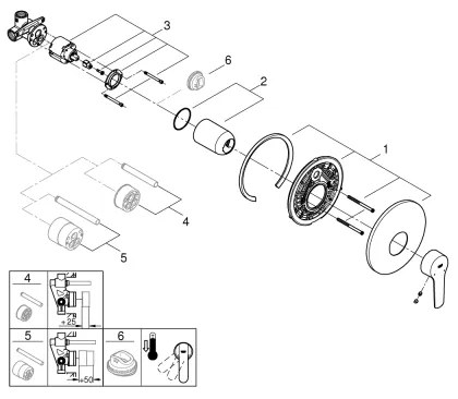 GROHE 32590002 - START zuhanycsaptelep, fényes króm