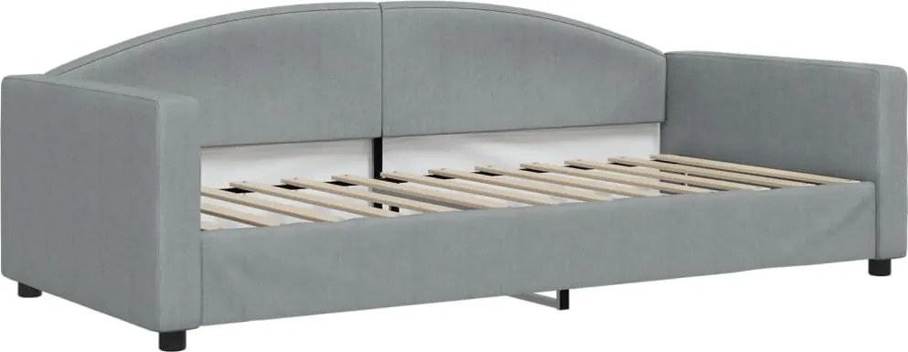 vidaXL világosszürke szövet kanapéágy keret 90 x 200 cm