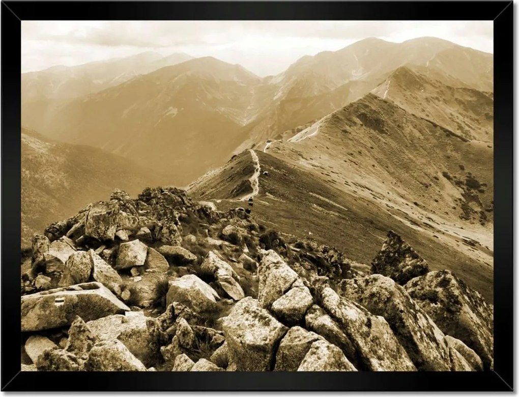 Poszterek keretben 40x30 Tátra Lengyel hegyek Kilátás