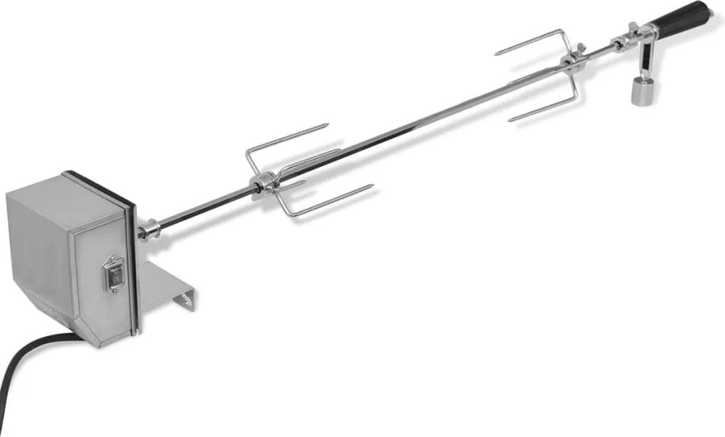 vidaXL BBQ forgónyárs professzionállis motorral acél 900 mm
