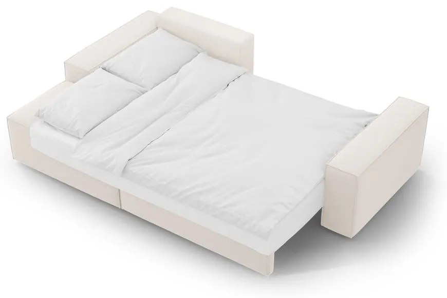 Bézs kinyitható sarokkanapé (bal oldali) Jodie – Micadoni Home