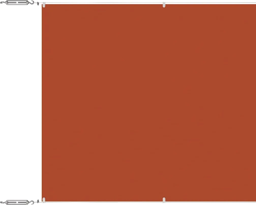 vidaXL terrakotta oxford-szövet függőleges napellenző 180 x 1000 cm