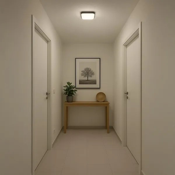 LED mennyezeti lámpa NEMO LED/11W/230V 26x26 cm fekete