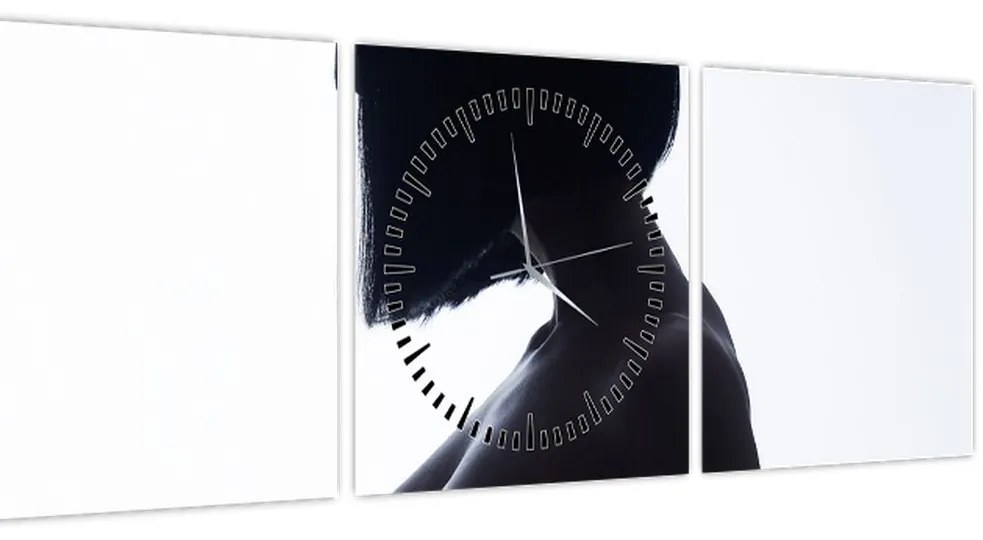 Kép - Női sziluett, akt (órával) (90x30 cm)