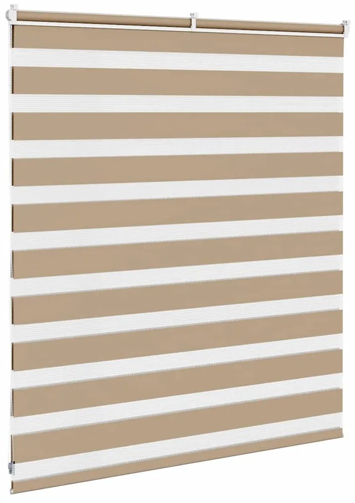 zebrafüggönnyel homokbarna szövetszélesség 120,9 cm poliészter