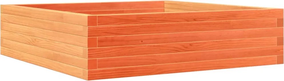 vidaXL viaszbarna tömör fenyőfa kerti virágláda 90 x 90 x 23 cm