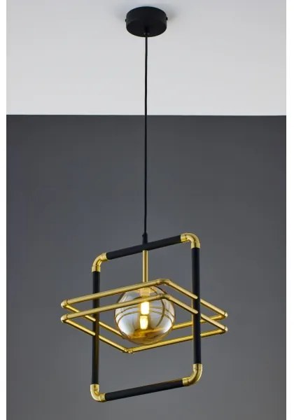 Jupiter 2025 - Csillár zsinóron FIORI 1xG9/10W/230V fekete/arany/bézs