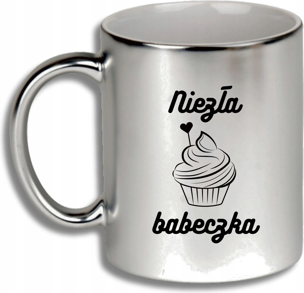 Ezüst Bögre Ajándék Különböző Alkalmakra Szép Muffin